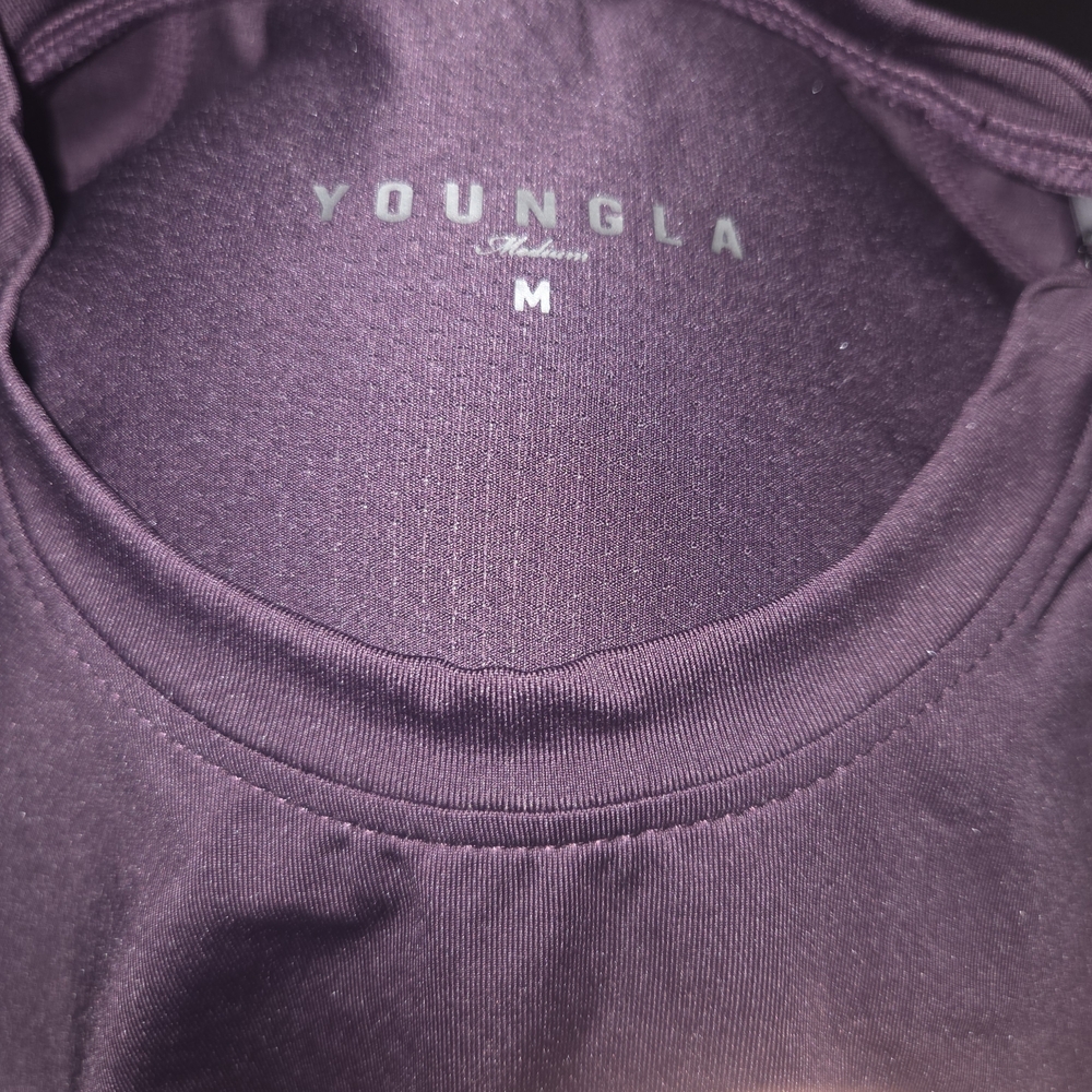 YoungLA Men's Purple Muscle Tee - Picture 3 of 5